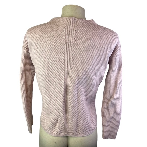 Babaton 'Chalmers' Light Pink Mock Neck Knit Sweater Size XS Linen/Wool Blend - Picture 7 of 10